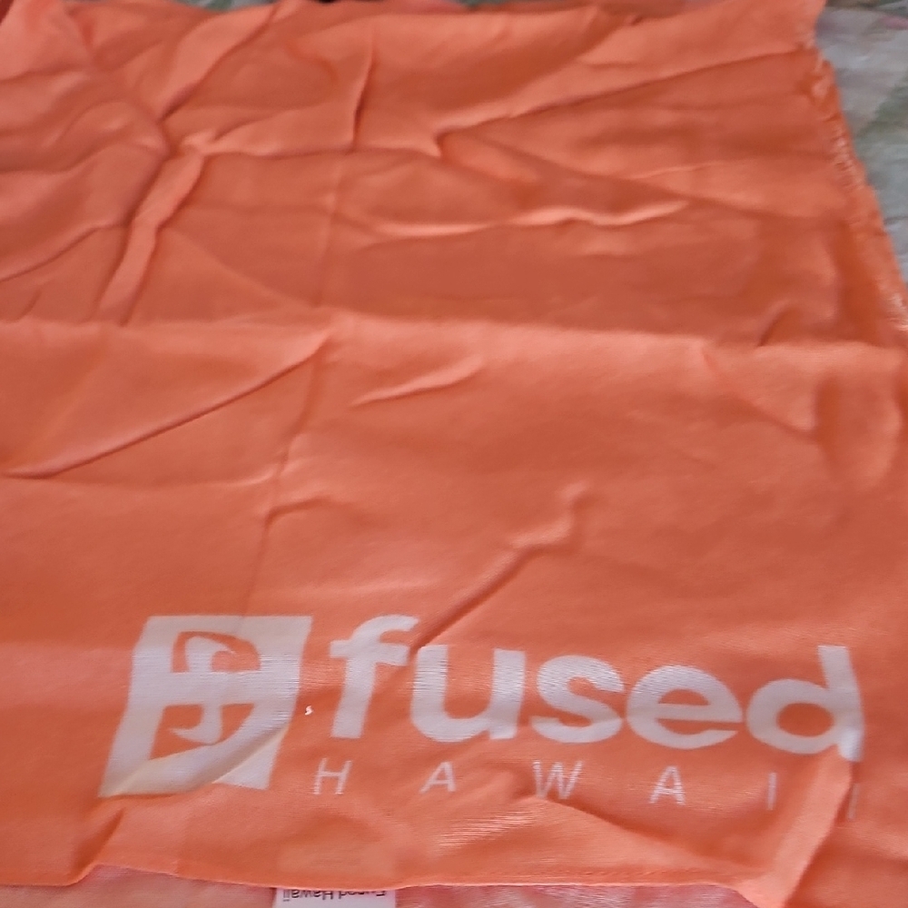 Fused Hawaii Orange Sarong